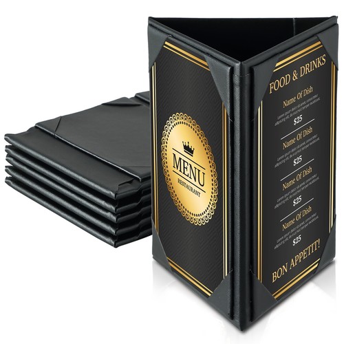 Table tent triangle menu - table,