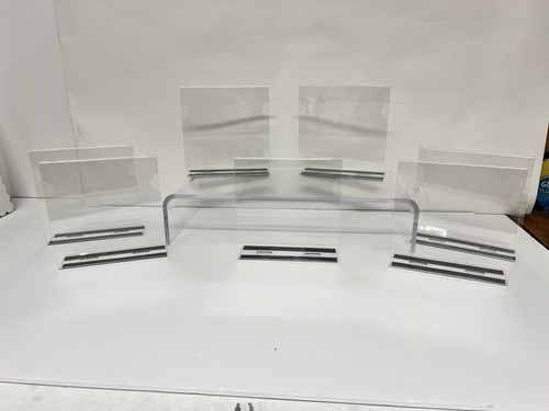 Lot acrylic sign holders - lot, 7