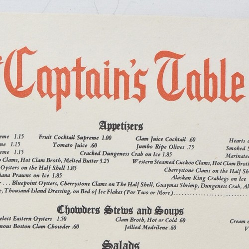 1950s the captain - 1950s, captain's