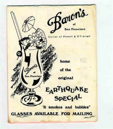 Baron table top menu san - menu,