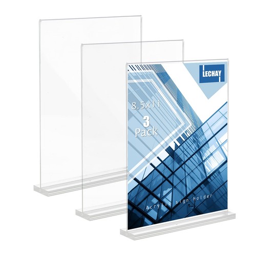 Pack acrylic sign - 3, holder