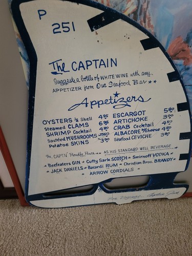 Vintage the captain table - vintage, captain's