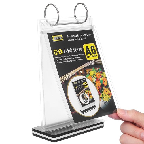 Acrylic menu holder for - a6,