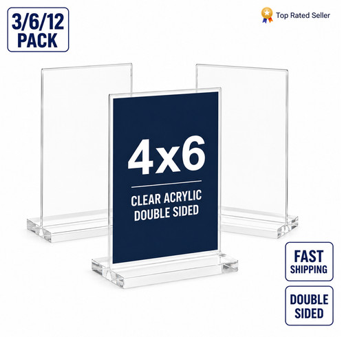 4x6 clear acrylic sign holders - sign,